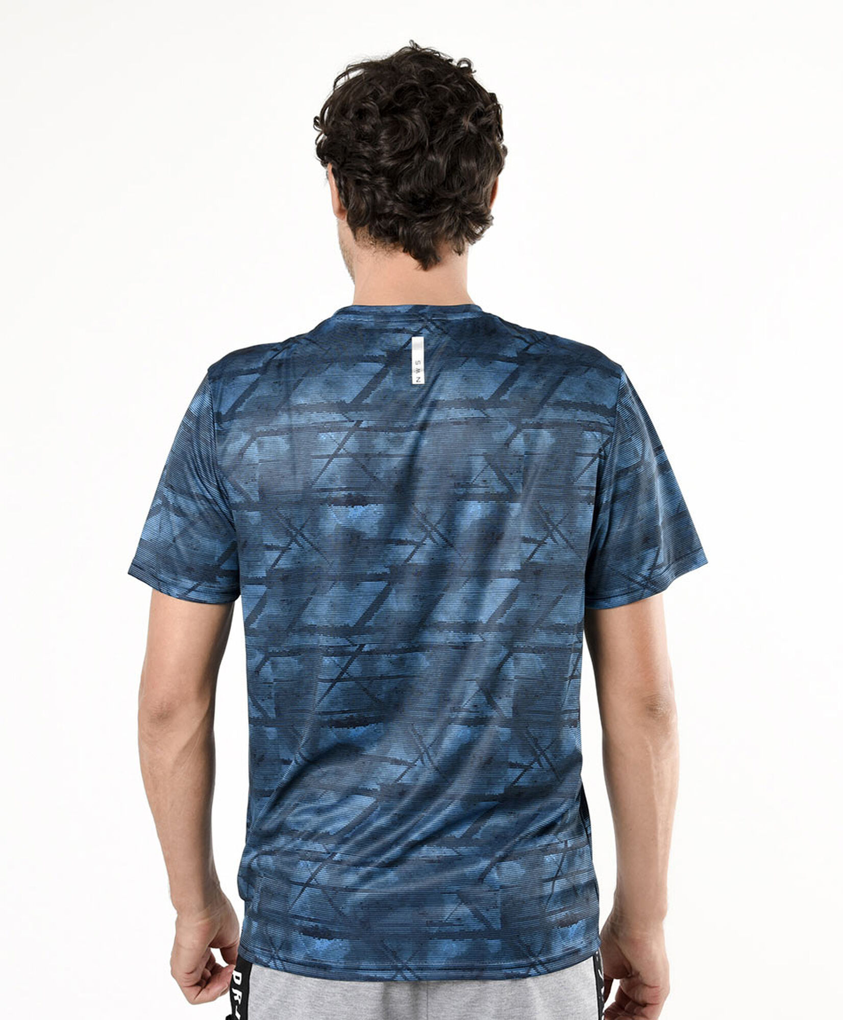 Polera deportiva hombre azul Polera deportiva hombre azul