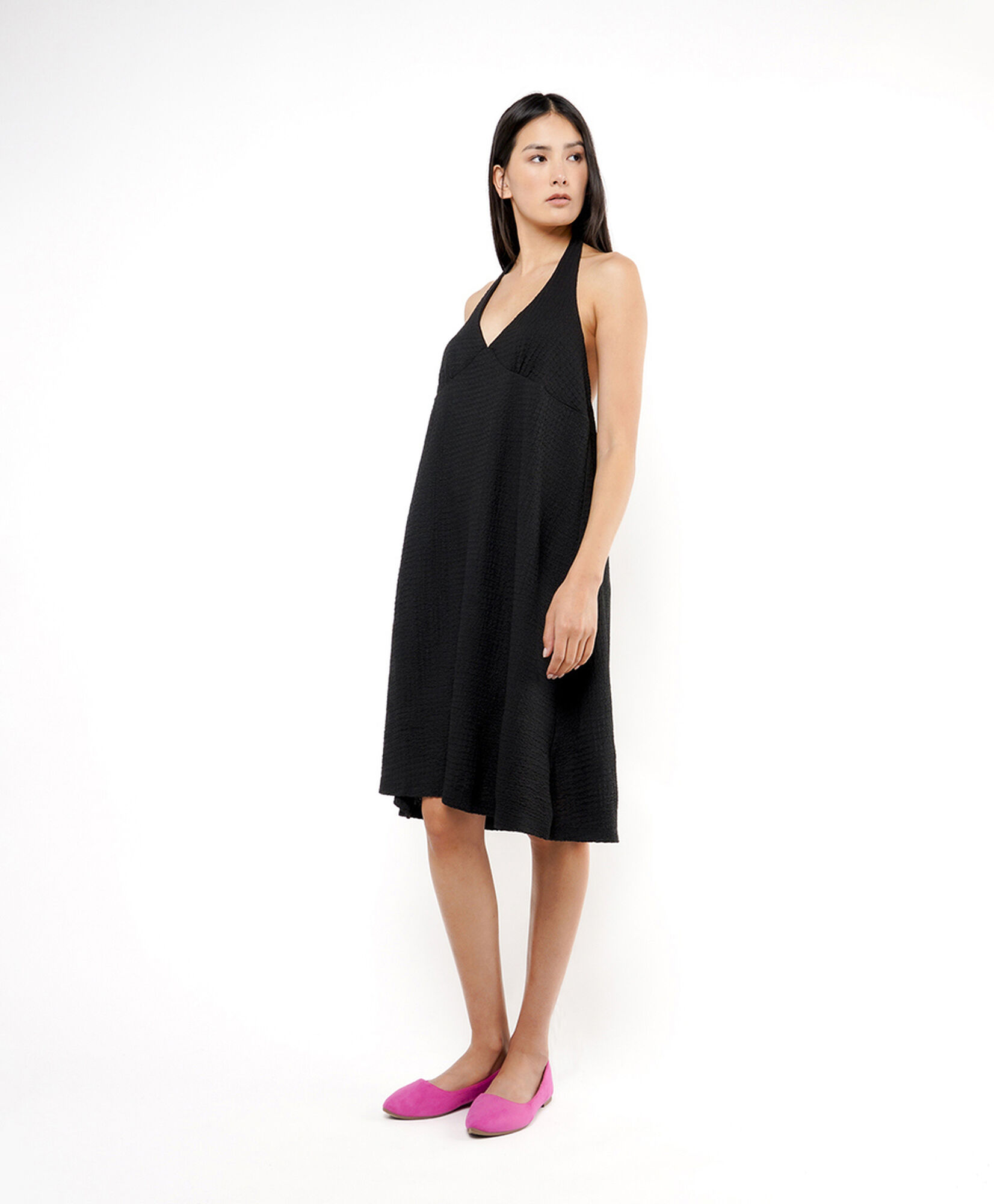 Vestido mujer jacquard black Vestido mujer jacquard black