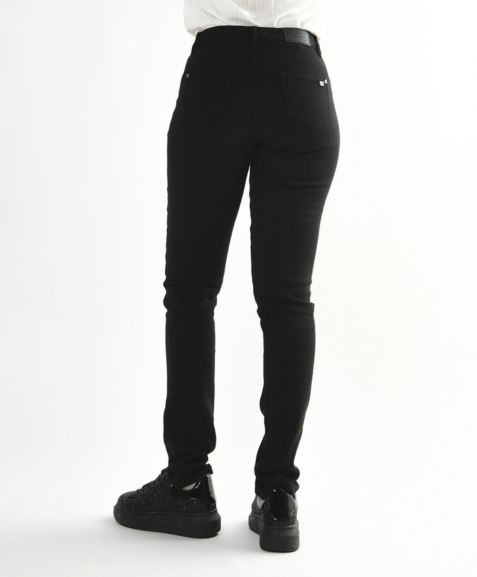 Jeans mujer liso botones skinny fit Jeans mujer liso botones skinny fit