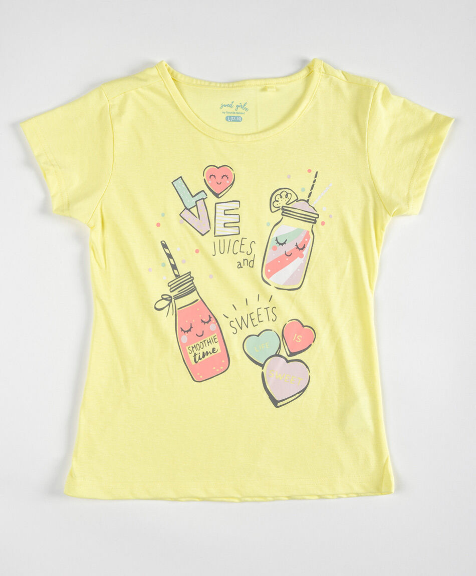 Polera niña jugos
