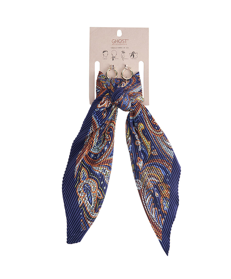 Set pa&ntilde;uelo + aros mujer arabe