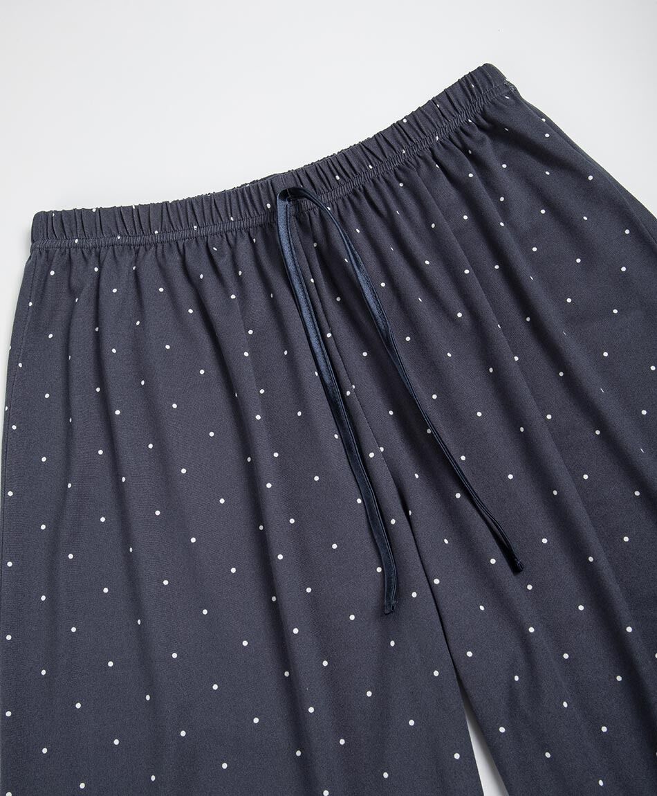 Pijama mujer capri lunares