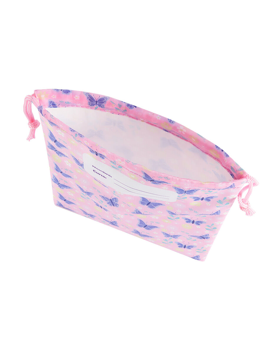 Set 2 bolsas colaci&oacute;n escolar mariposas