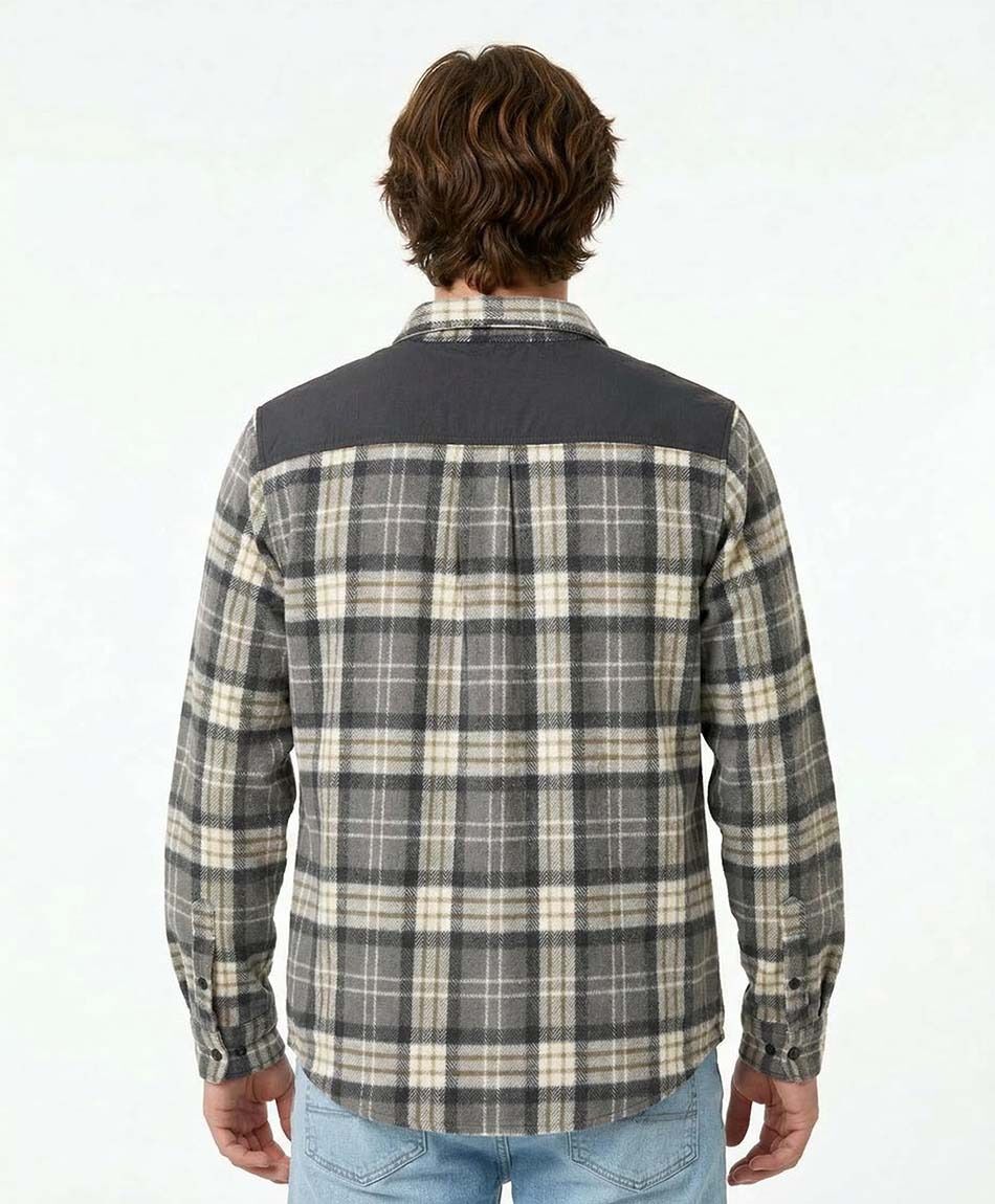 Chaqueta hombre franela escoses