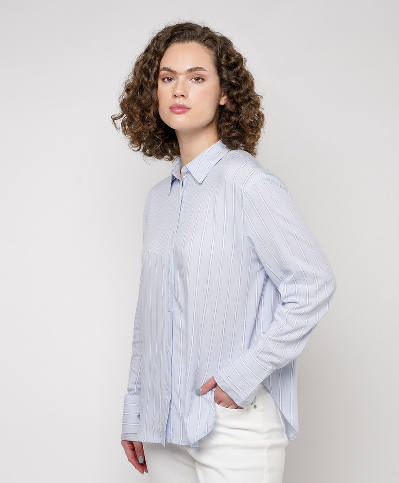 Blusa mujer líneas puño ancho Blusa mujer líneas puño ancho