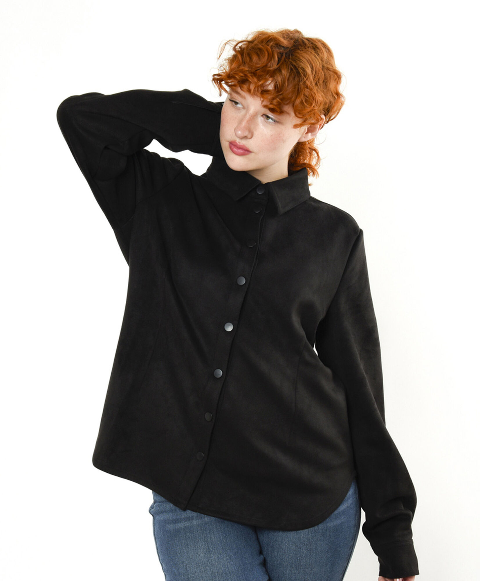 Chaqueta mujer suede negra Chaqueta mujer suede negra