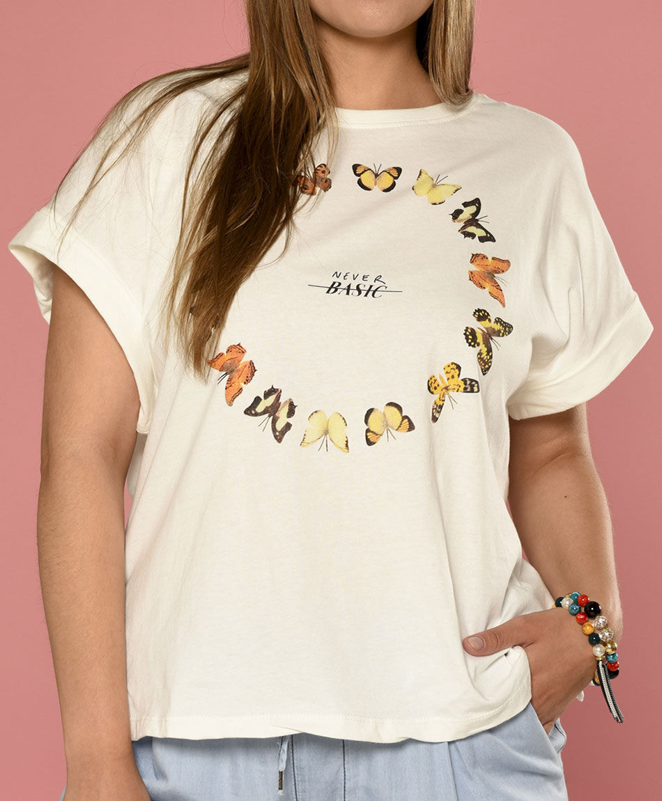 Polera mariposas