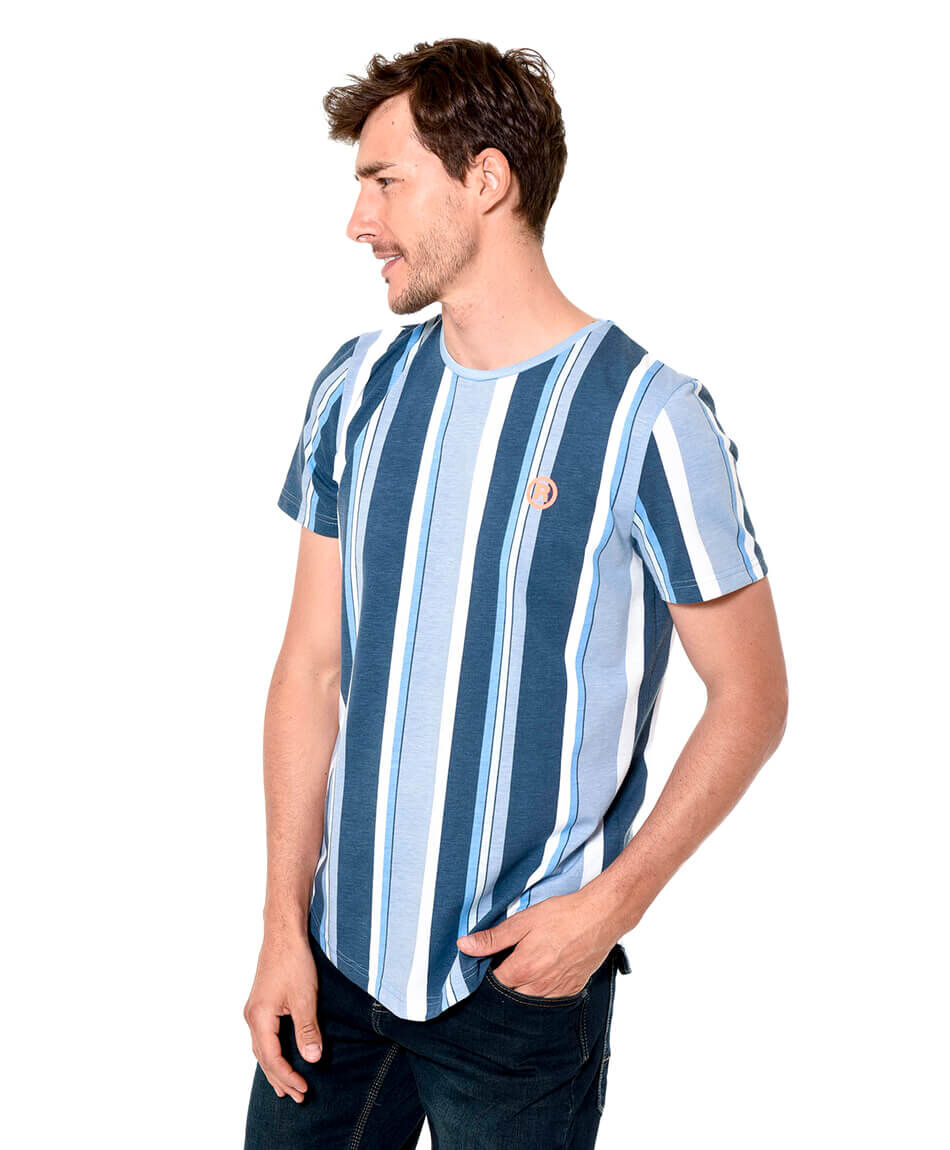 Polera retro rayas