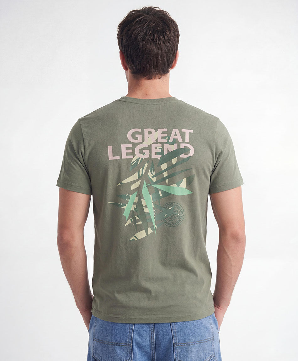 Polera hombre doble estampado great legend
