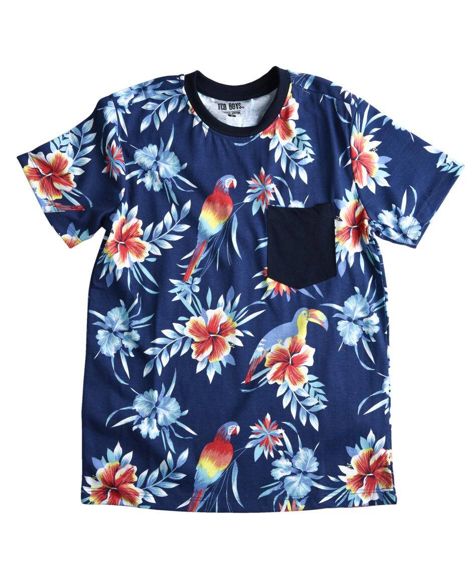 Polera manga corta cuello redondo