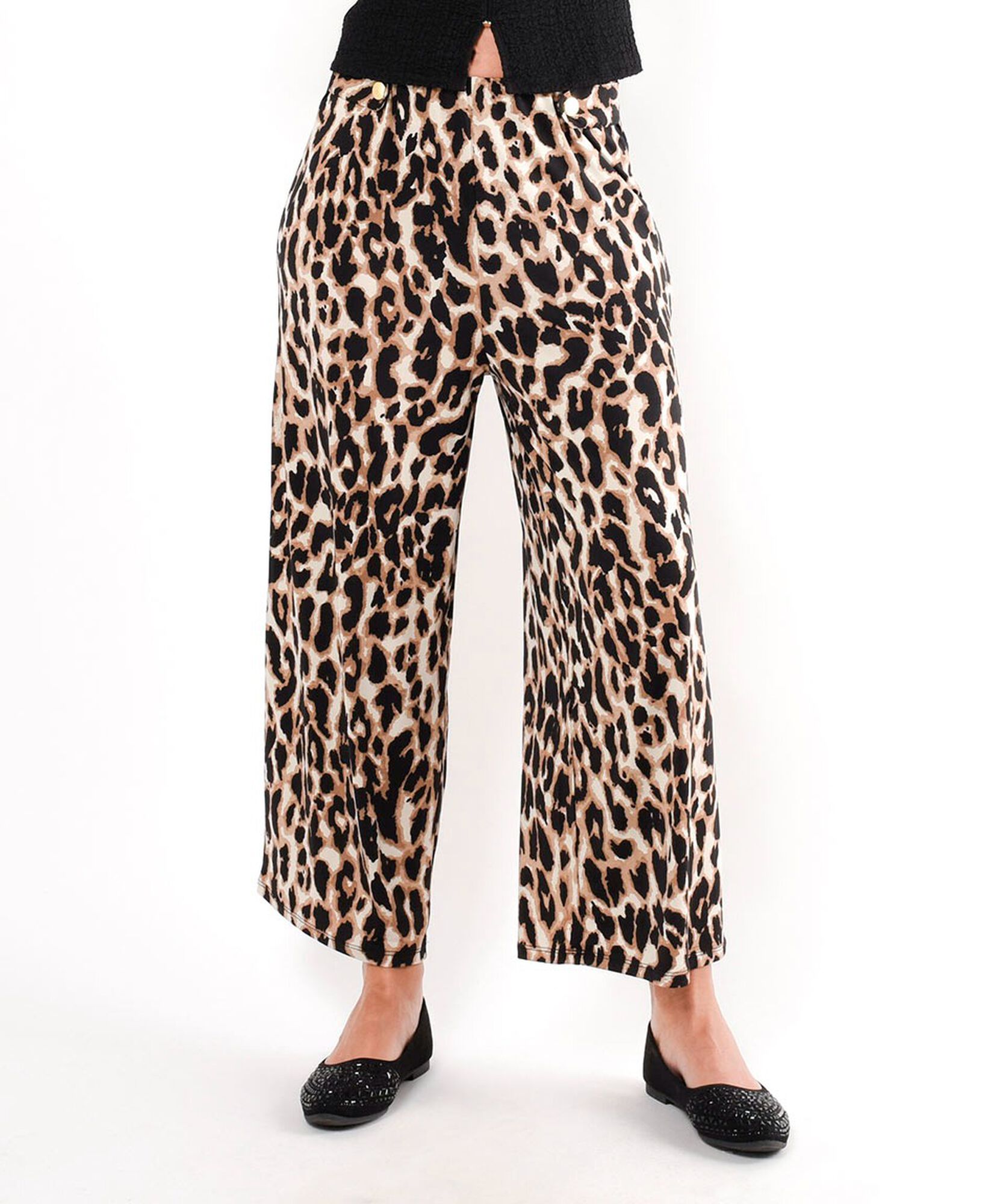Pantalón mujer animal print palazzo Pantalón mujer animal print palazzo