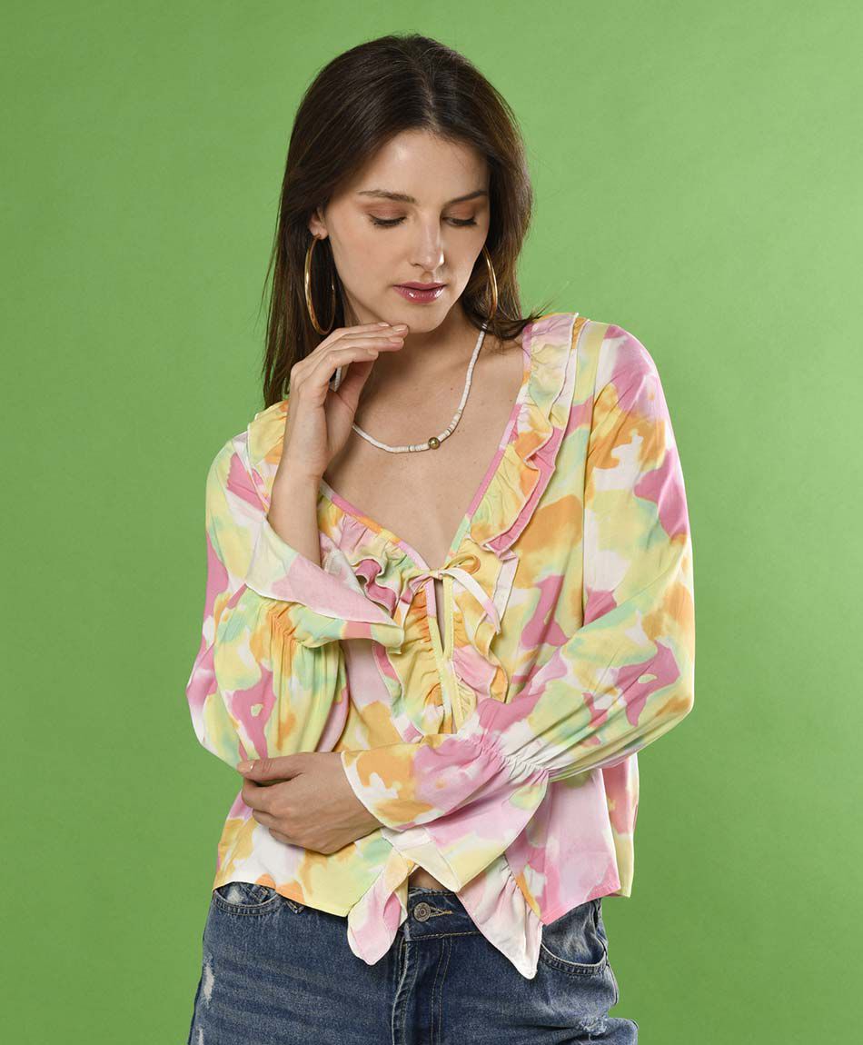 Blusa manga larga