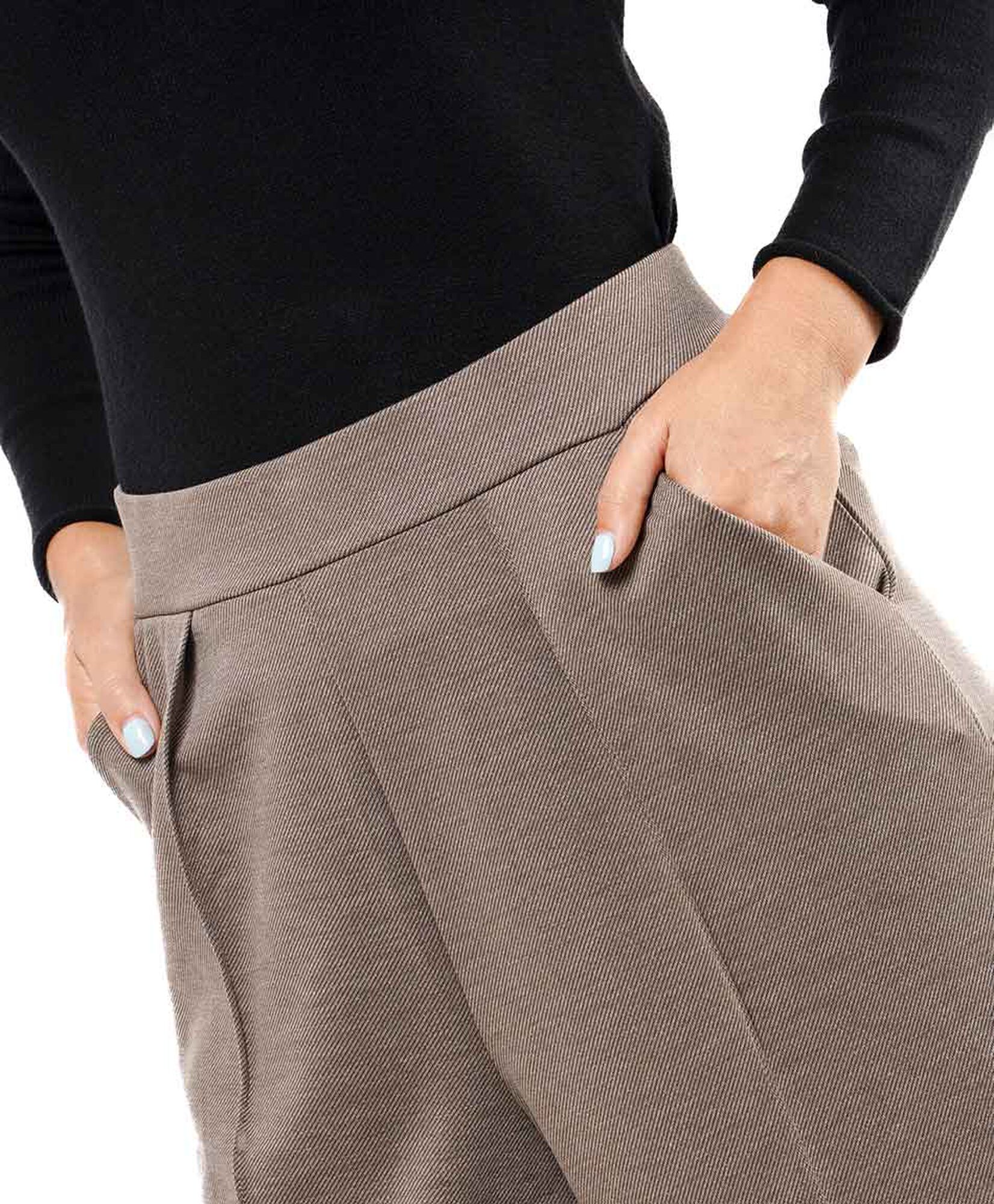 Pantalón mujer punto melange Pantalón mujer punto melange