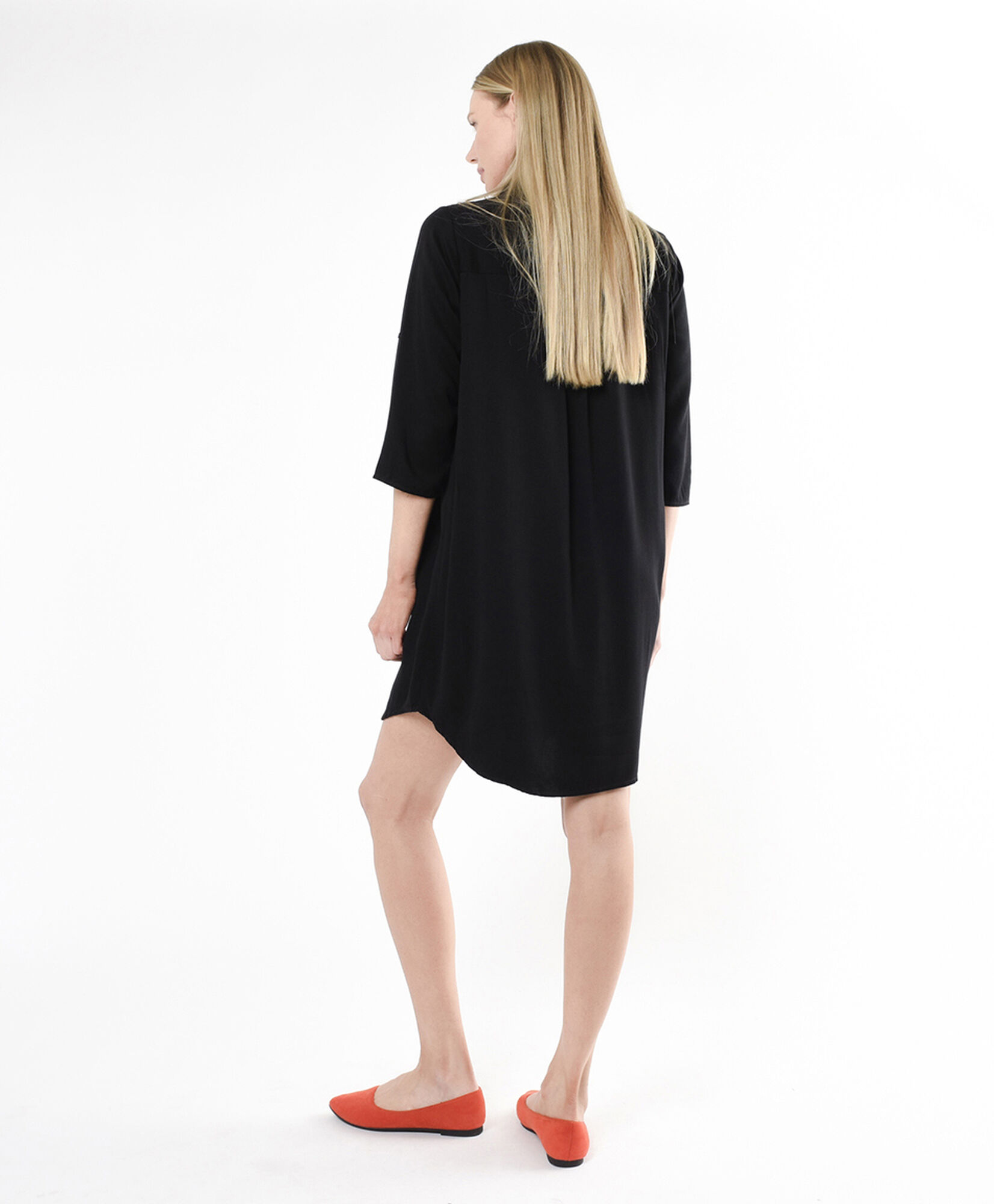 Vestido mujer liso camisero Vestido mujer liso camisero