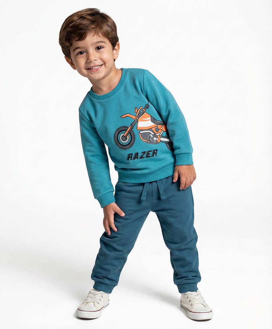 Set buzo beb&eacute; moto