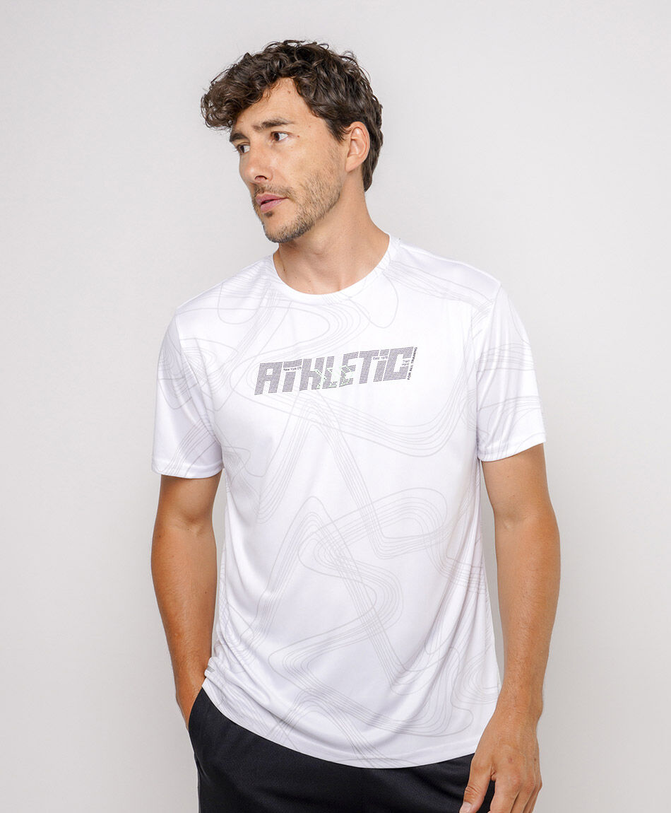 Polera deportiva hombre retro