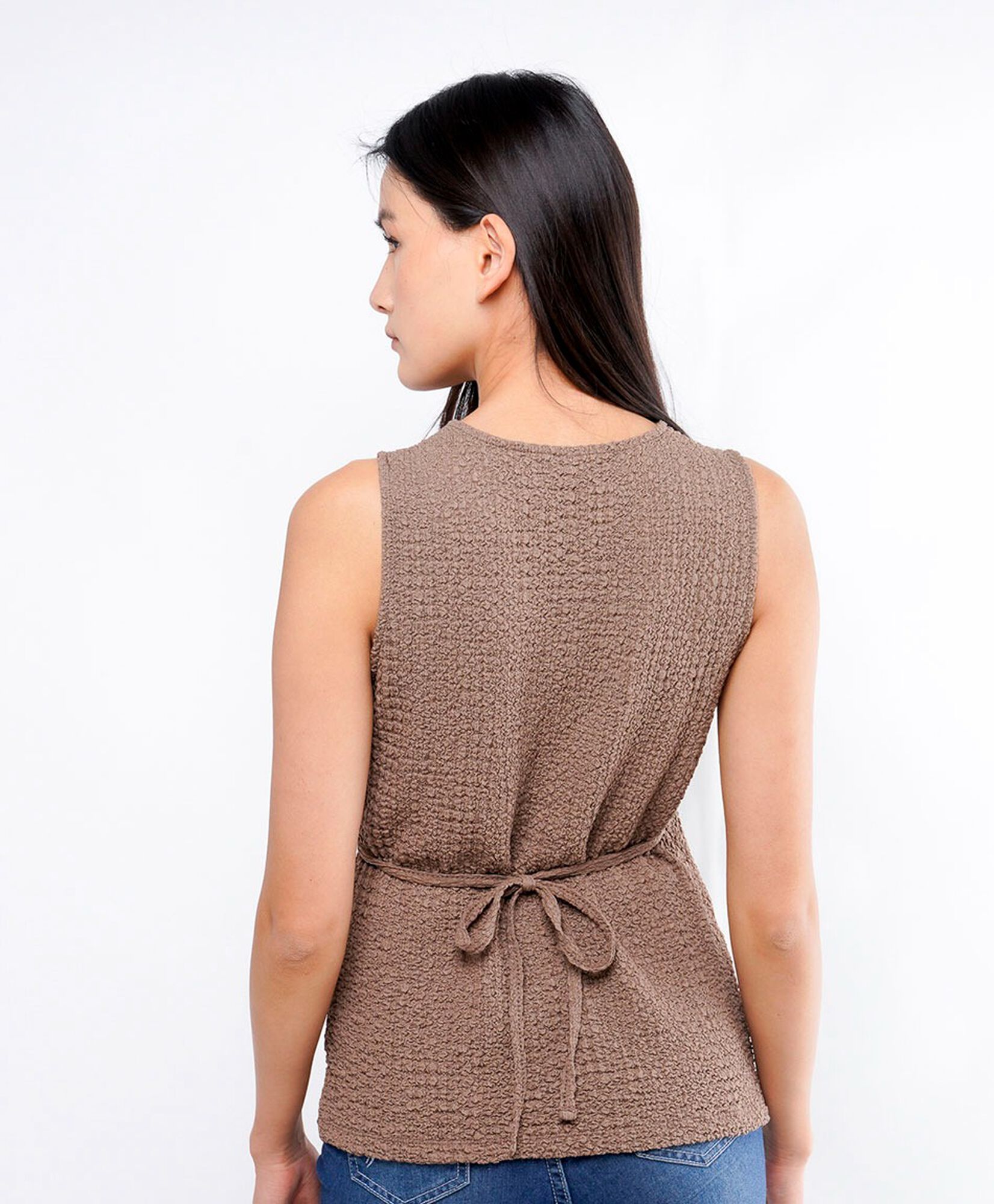 Blusa mujer textura cruzada Blusa mujer textura cruzada