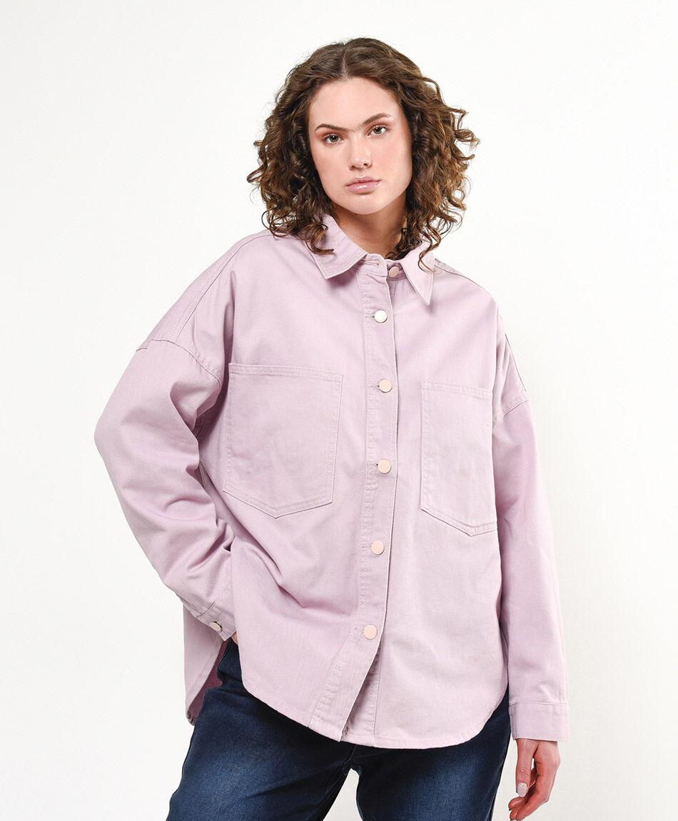 Chaqueta mujer denim pink