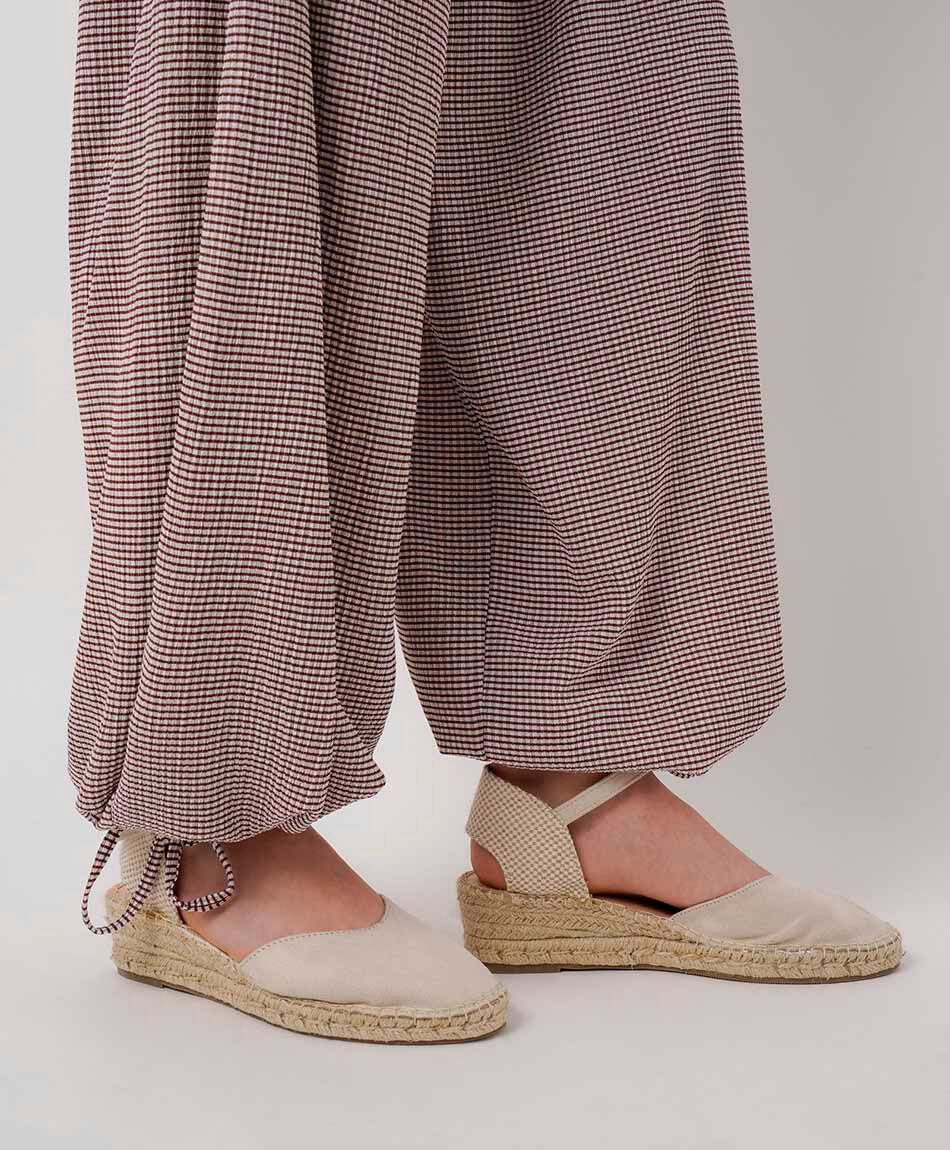 Pantal&oacute;n mujer balloon check