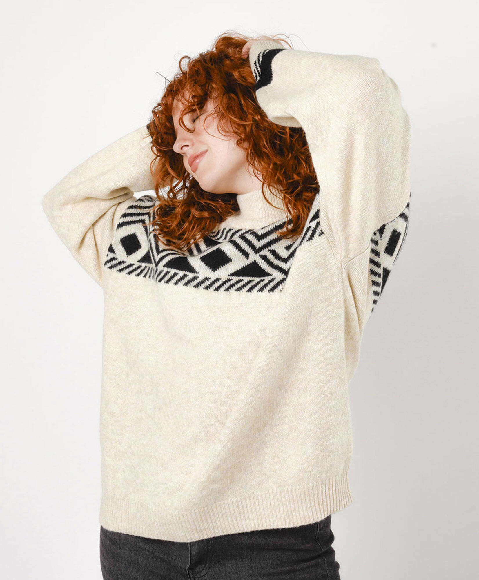 Sweater mujer nordic cuello alto Sweater mujer nordic cuello alto