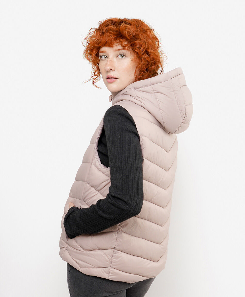 Parka mujer sin mangas acolchada