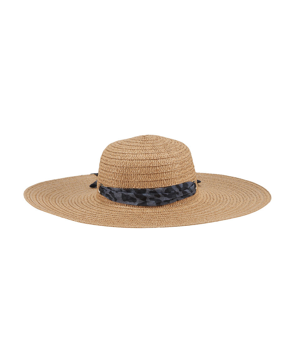 Sombrero mujer cinta animal print