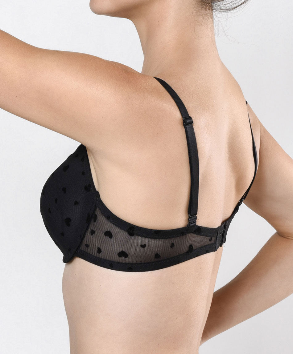 Sost&eacute;n mujer corazones escote en v