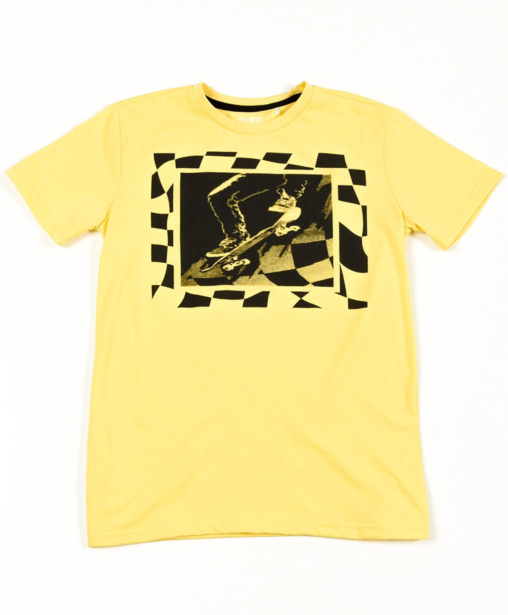 Polera niño skate amarilla Polera niño skate amarilla