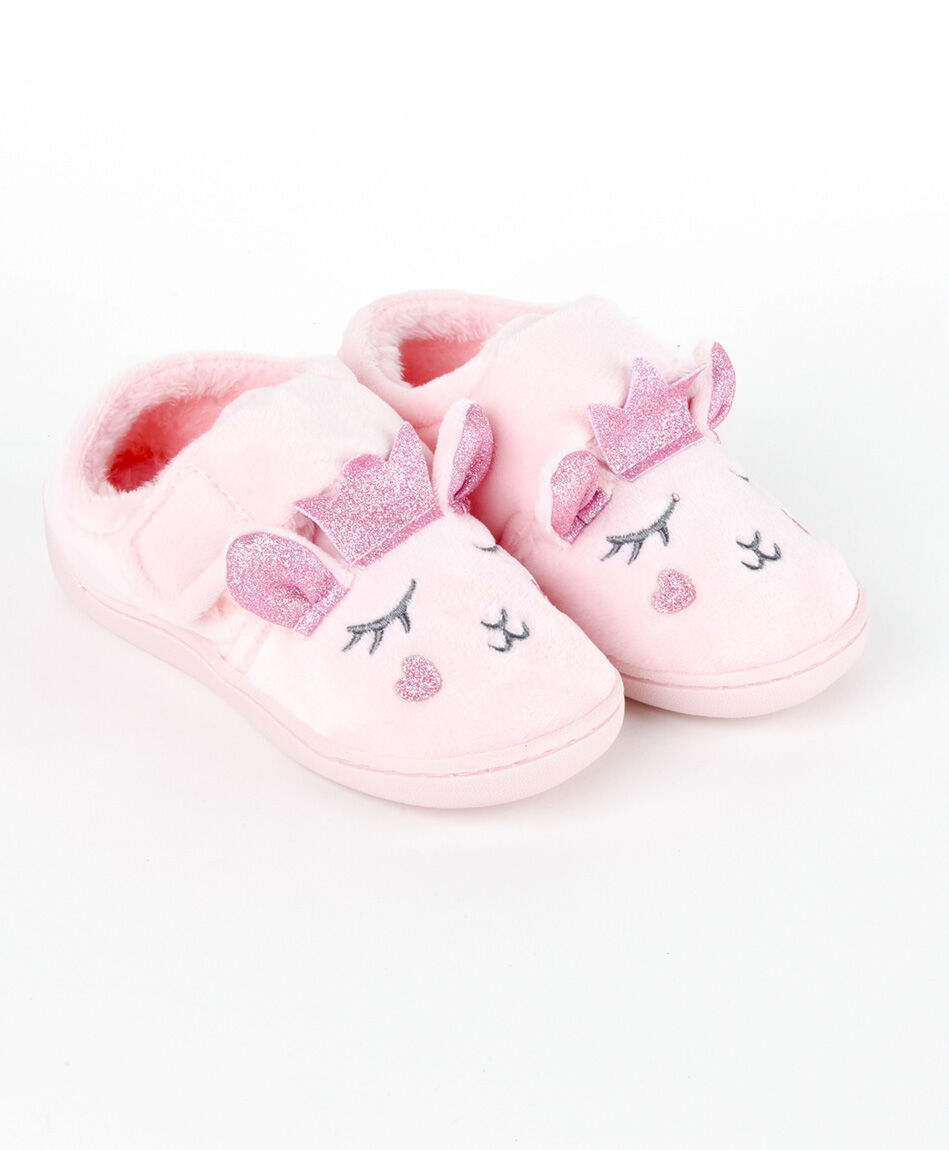 Zapato infantil velcro rosa