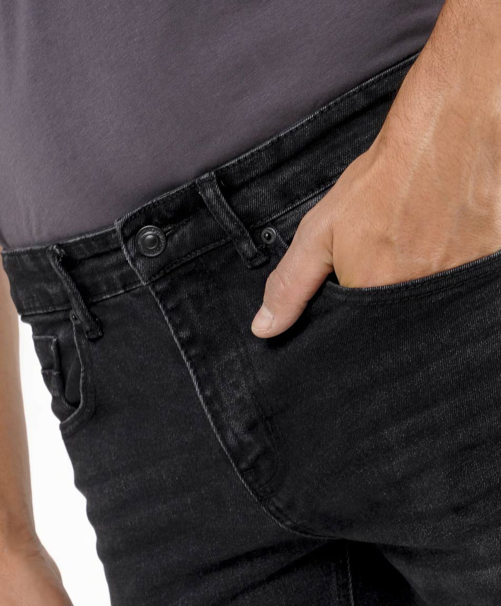 Jeans hombre gris oscuro skinny fit Jeans hombre gris oscuro skinny fit