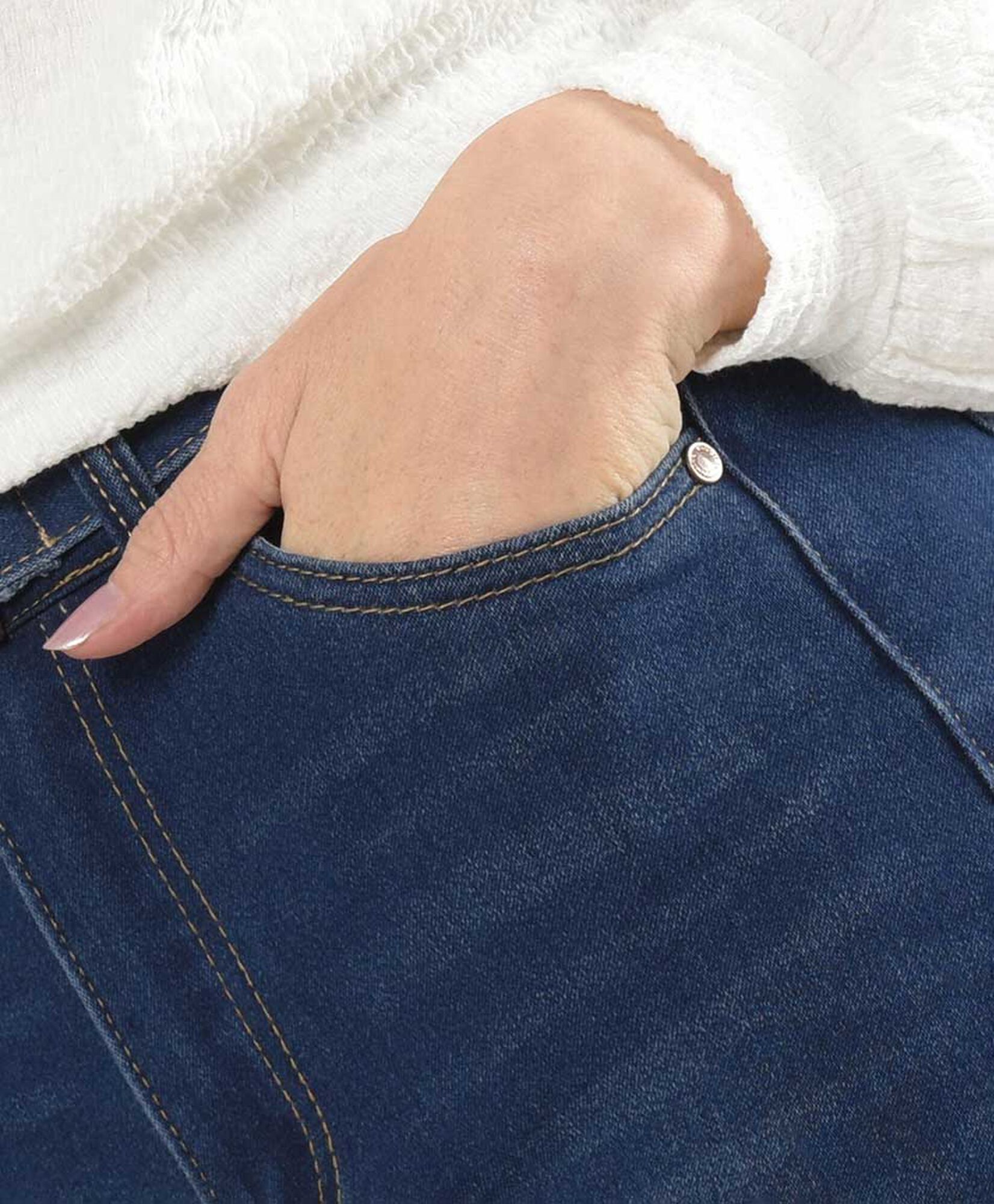 Jeans mujer cinturón wide Jeans mujer cinturón wide