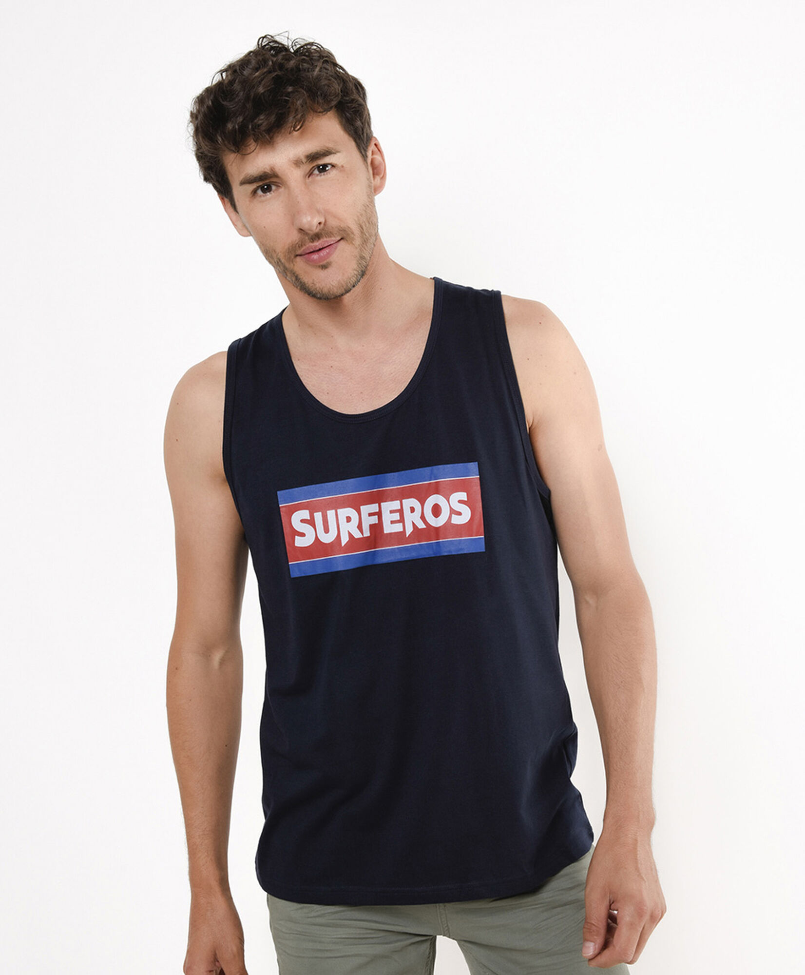 Polera hombre surf sin mangas Polera hombre surf sin mangas