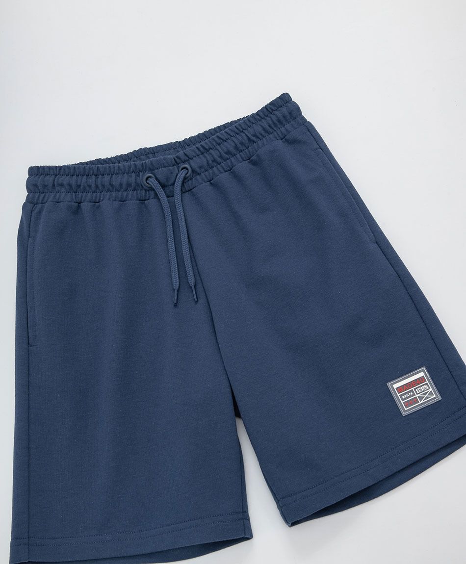 Short ni&ntilde;o b&aacute;sico azul oscuro