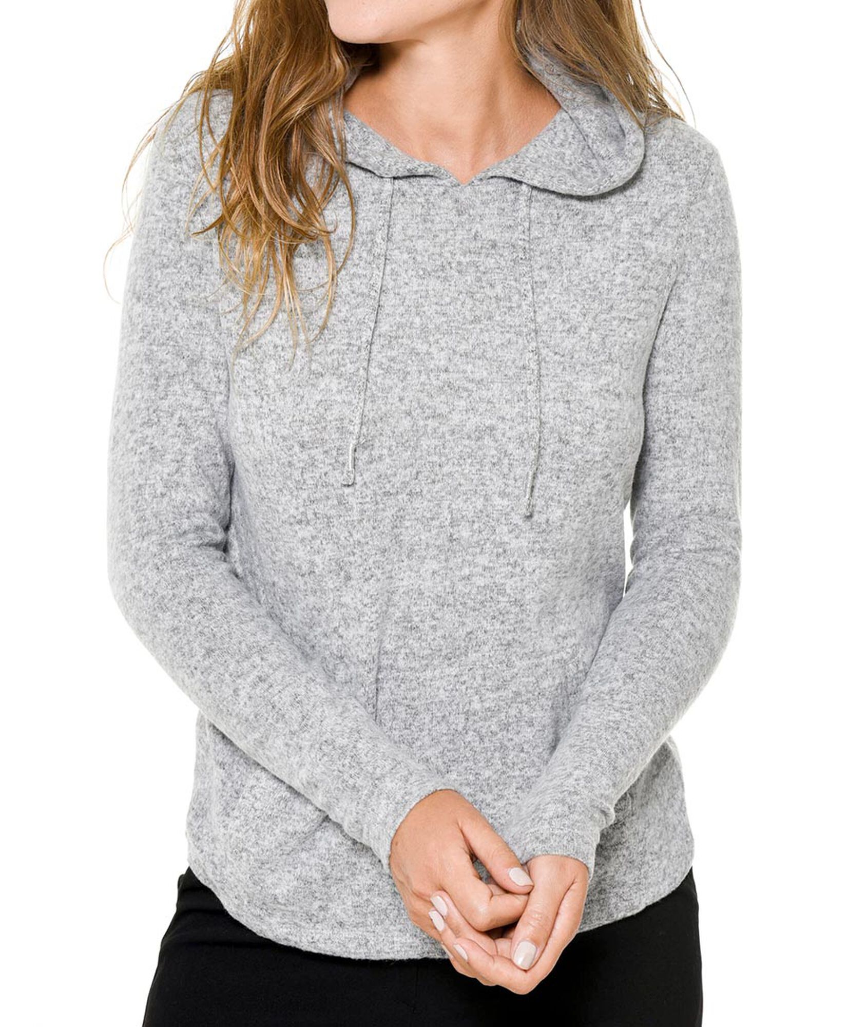 Poleron capucha detalle lurex Poleron capucha detalle lurex