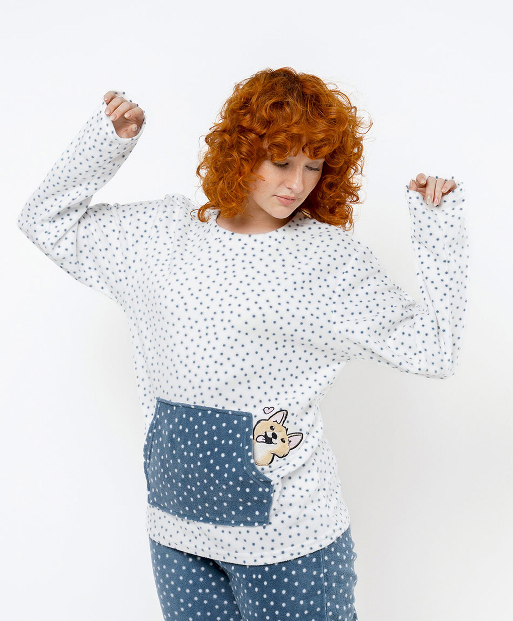 Pijama mujer polar print perro Pijama mujer polar print perro