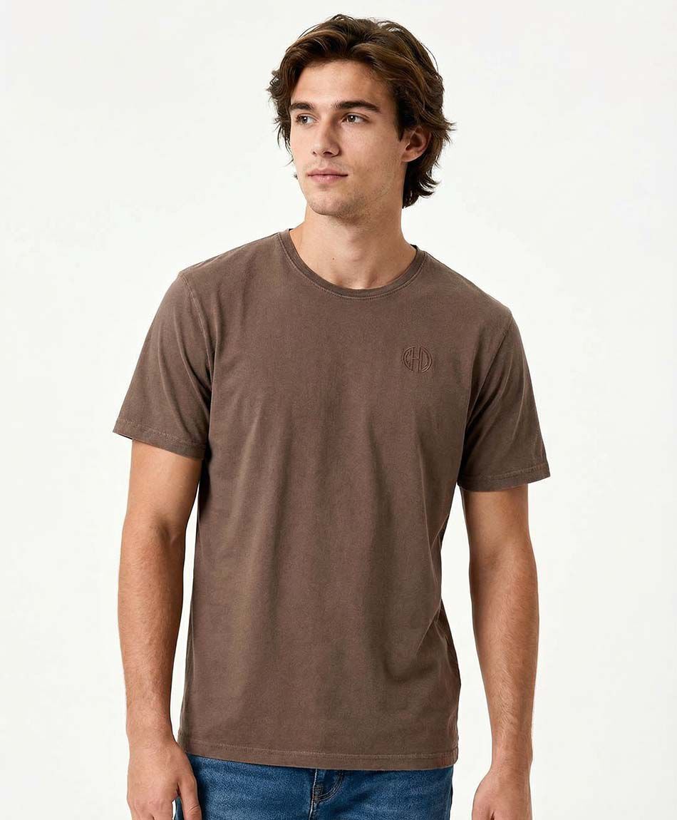 Polera hombre mini print