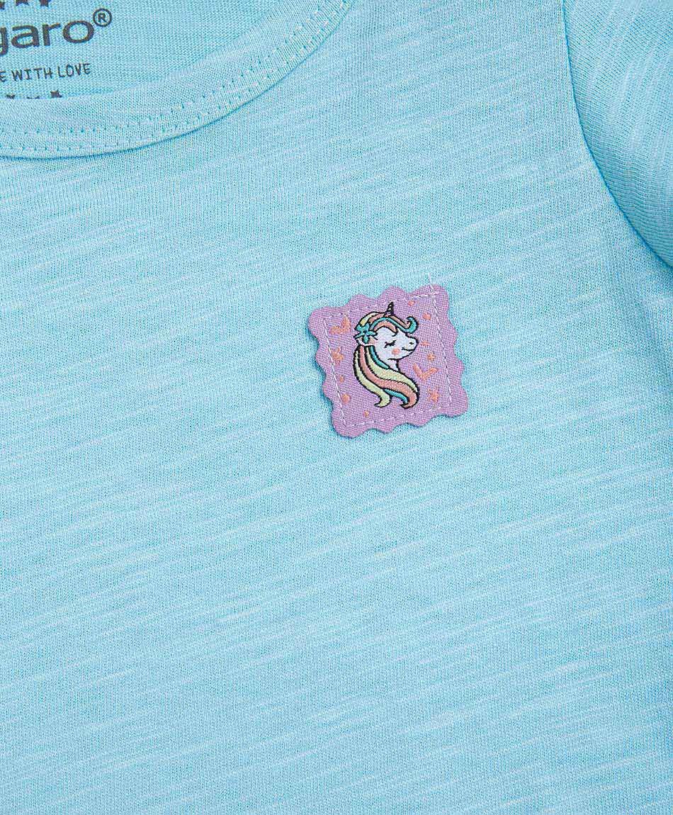 Polera beb&eacute; b&aacute;sica celeste