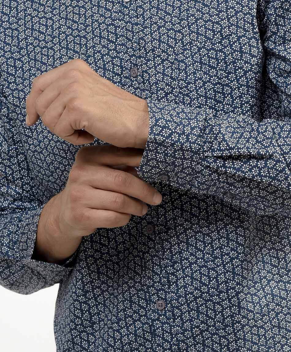 Camisa hombre mini flores