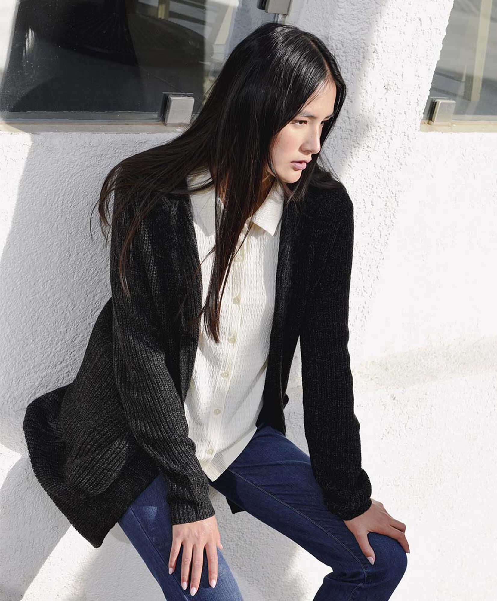 Cardigan mujer largo gorro Cardigan mujer largo gorro