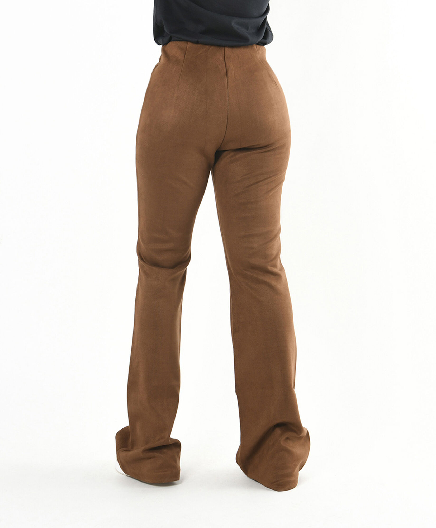Pantalón mujer suede café wide Pantalón mujer suede café wide