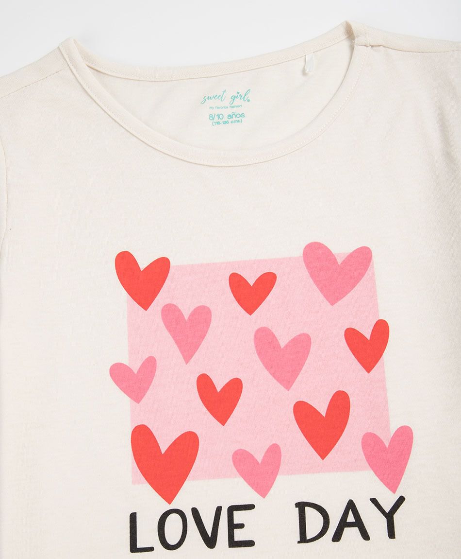 Polera ni&ntilde;a love day