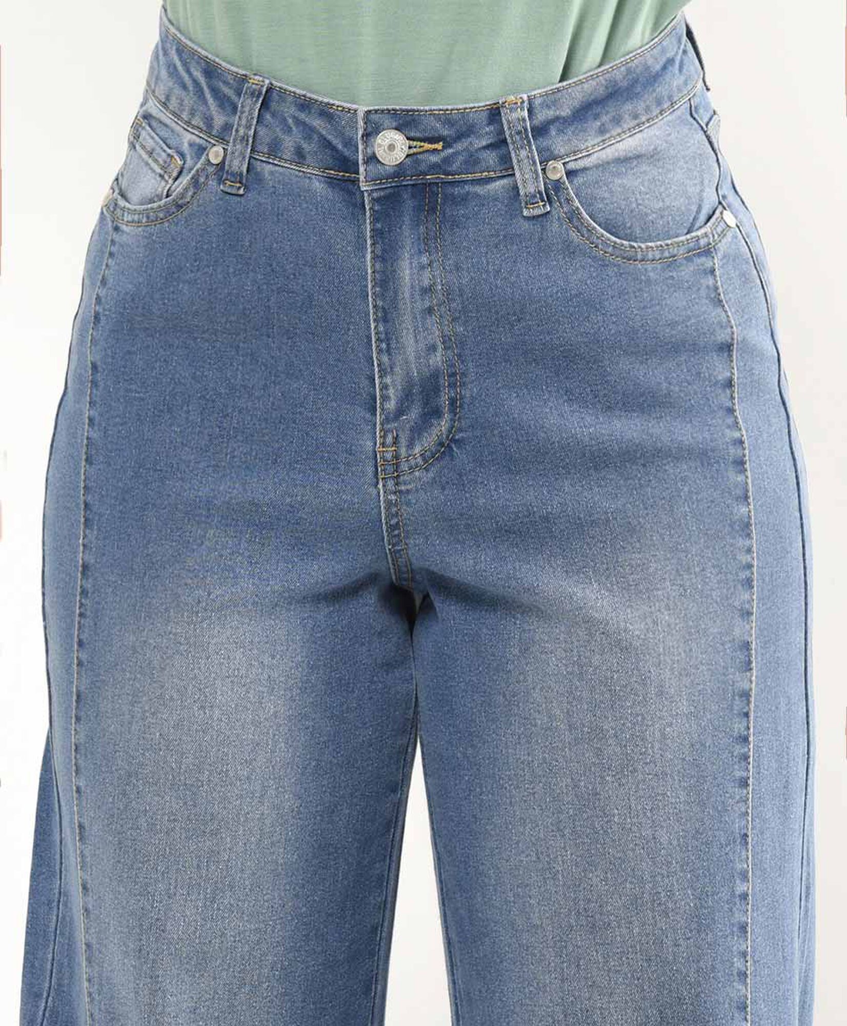 Jeans mujer doble costura wide Jeans mujer doble costura wide