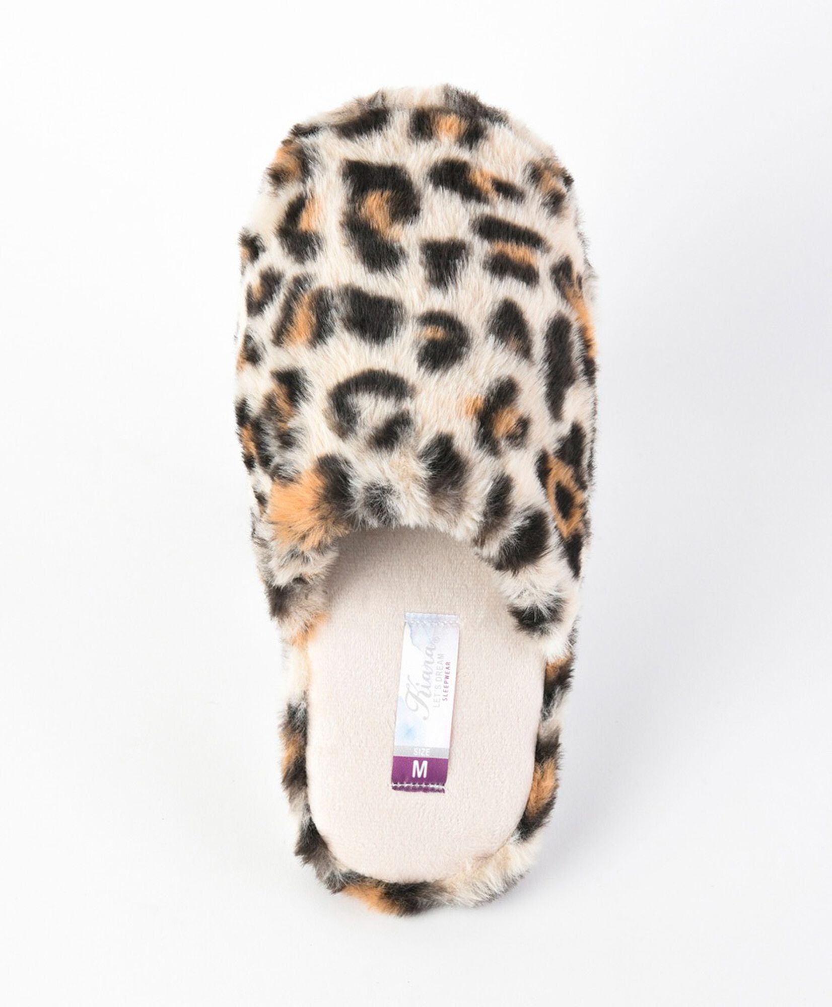 Pantufla mujer animal print café Pantufla mujer animal print café