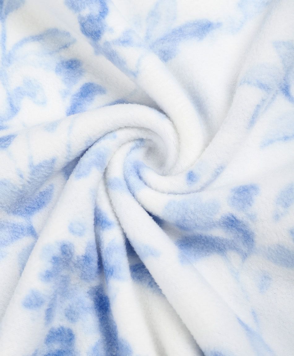 Camisa de dormir mujer  polar flores blue