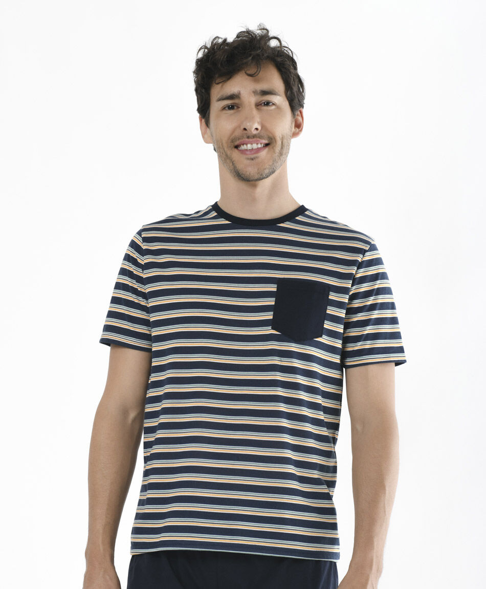 Pijama hombre l&iacute;neas 2 piezas