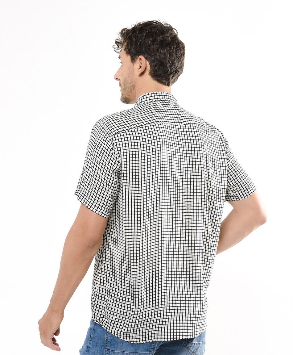 Camisa hombre dise&ntilde;o cuadros