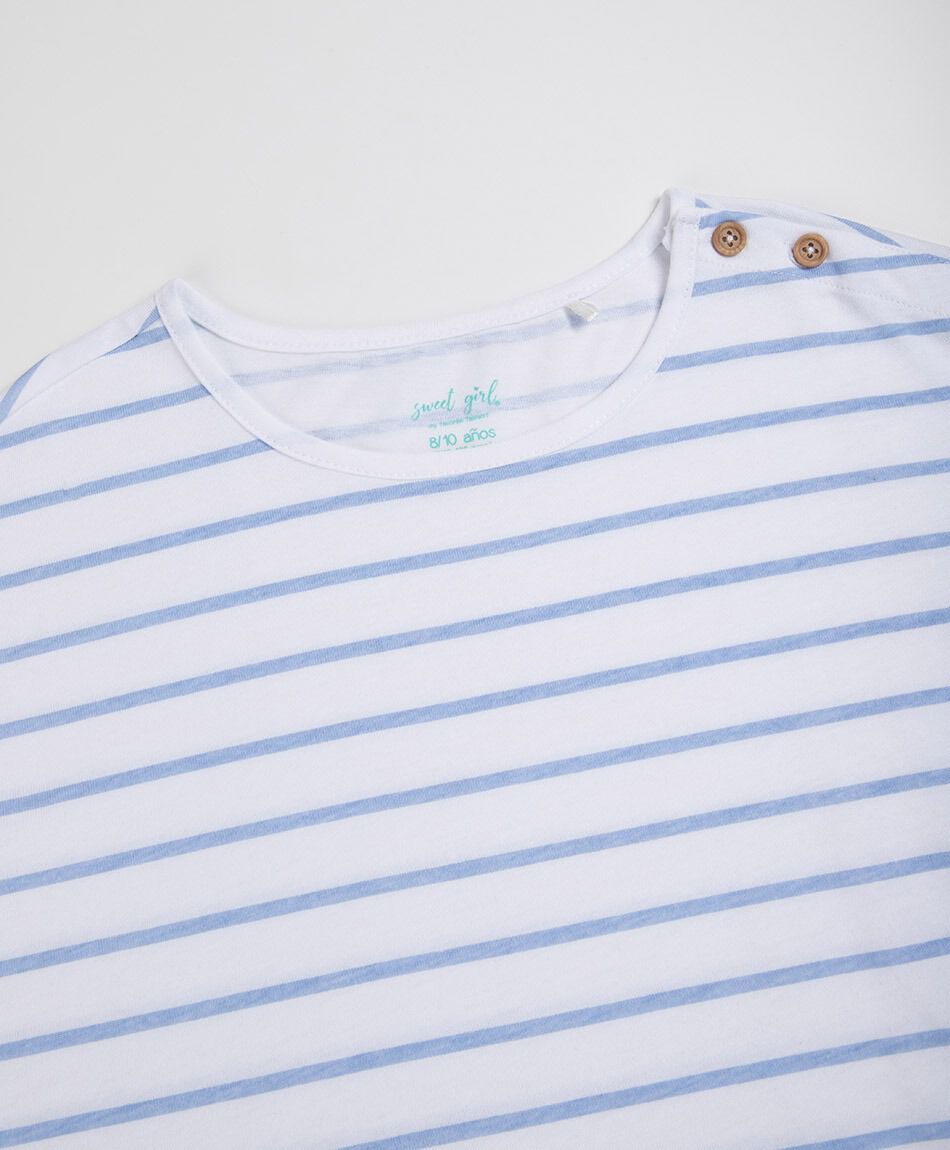 Polera ni&ntilde;a l&iacute;neas