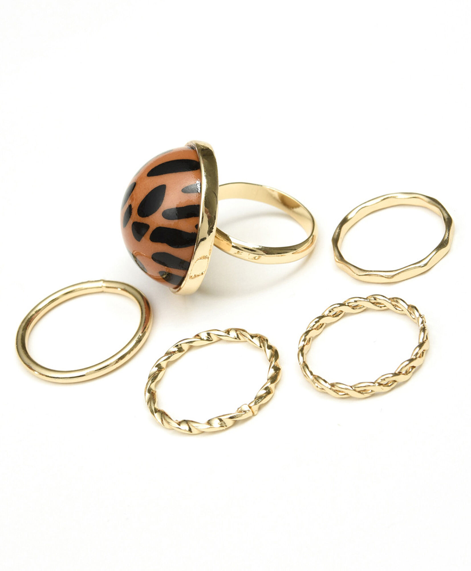 Set 5 anillos mujer dorados Set 5 anillos mujer dorados