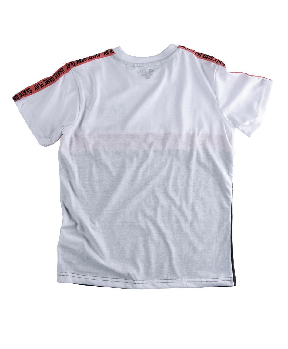 Polera manga corta cuello redondo