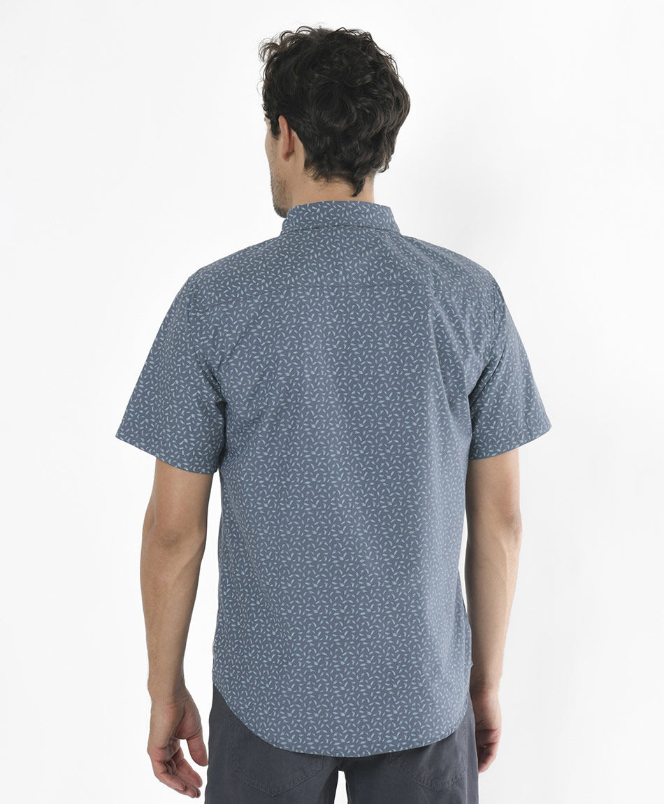 Camisa hombre hojitas